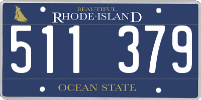 RI license plate 511379