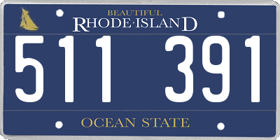 RI license plate 511391