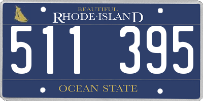 RI license plate 511395