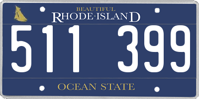 RI license plate 511399