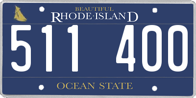 RI license plate 511400