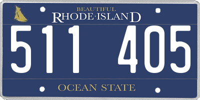 RI license plate 511405