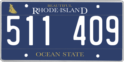 RI license plate 511409