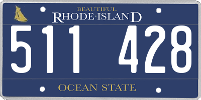 RI license plate 511428