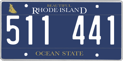 RI license plate 511441