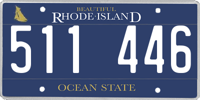 RI license plate 511446