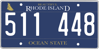 RI license plate 511448