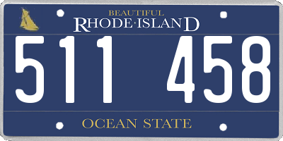RI license plate 511458