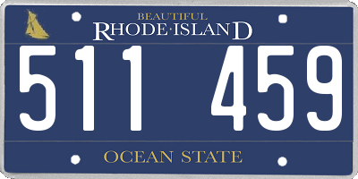 RI license plate 511459