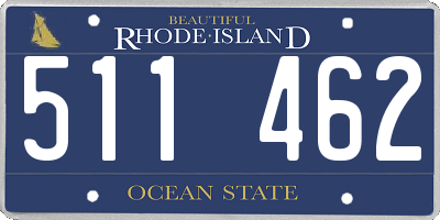 RI license plate 511462