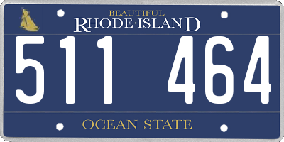 RI license plate 511464