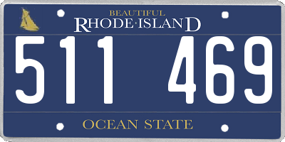RI license plate 511469