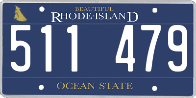 RI license plate 511479