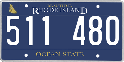 RI license plate 511480