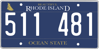 RI license plate 511481