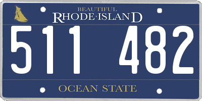 RI license plate 511482