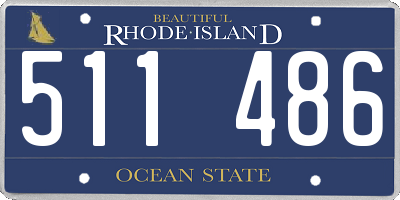 RI license plate 511486