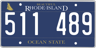 RI license plate 511489