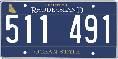 RI license plate 511491