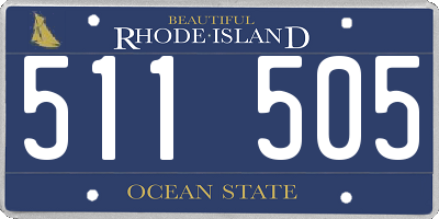 RI license plate 511505