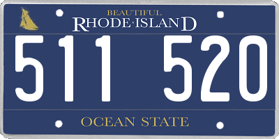 RI license plate 511520