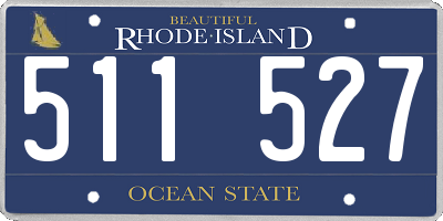 RI license plate 511527