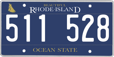 RI license plate 511528