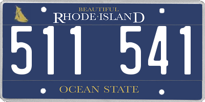 RI license plate 511541