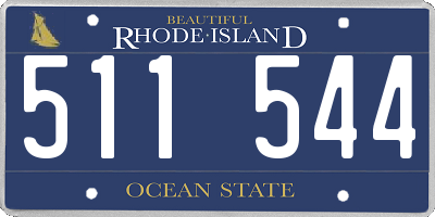 RI license plate 511544