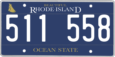 RI license plate 511558