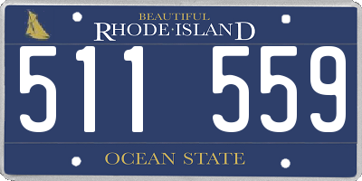 RI license plate 511559