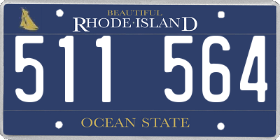 RI license plate 511564