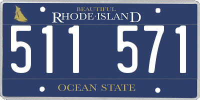 RI license plate 511571