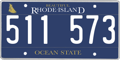 RI license plate 511573