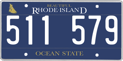 RI license plate 511579