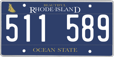 RI license plate 511589