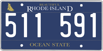RI license plate 511591