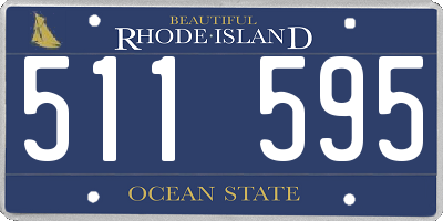 RI license plate 511595