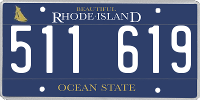 RI license plate 511619