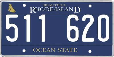 RI license plate 511620