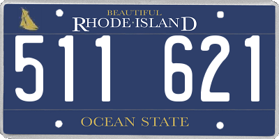 RI license plate 511621