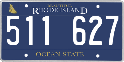 RI license plate 511627