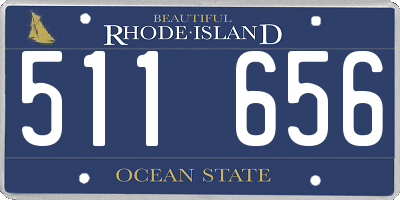 RI license plate 511656
