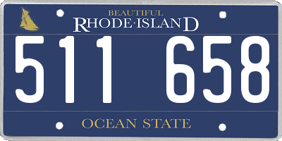 RI license plate 511658
