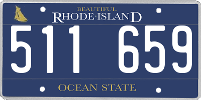 RI license plate 511659