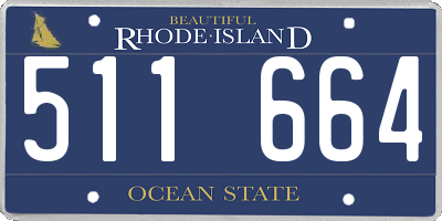 RI license plate 511664