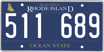 RI license plate 511689