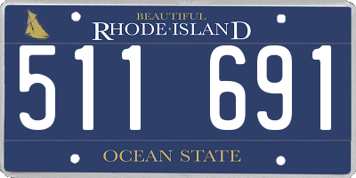 RI license plate 511691
