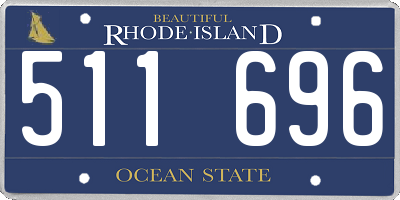 RI license plate 511696