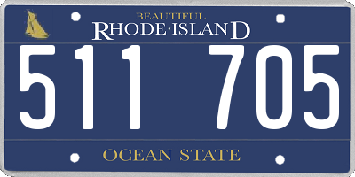 RI license plate 511705